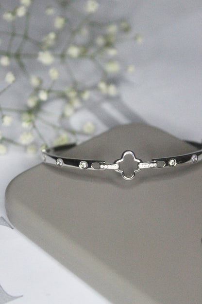 Open Clover Cuff Bracelet