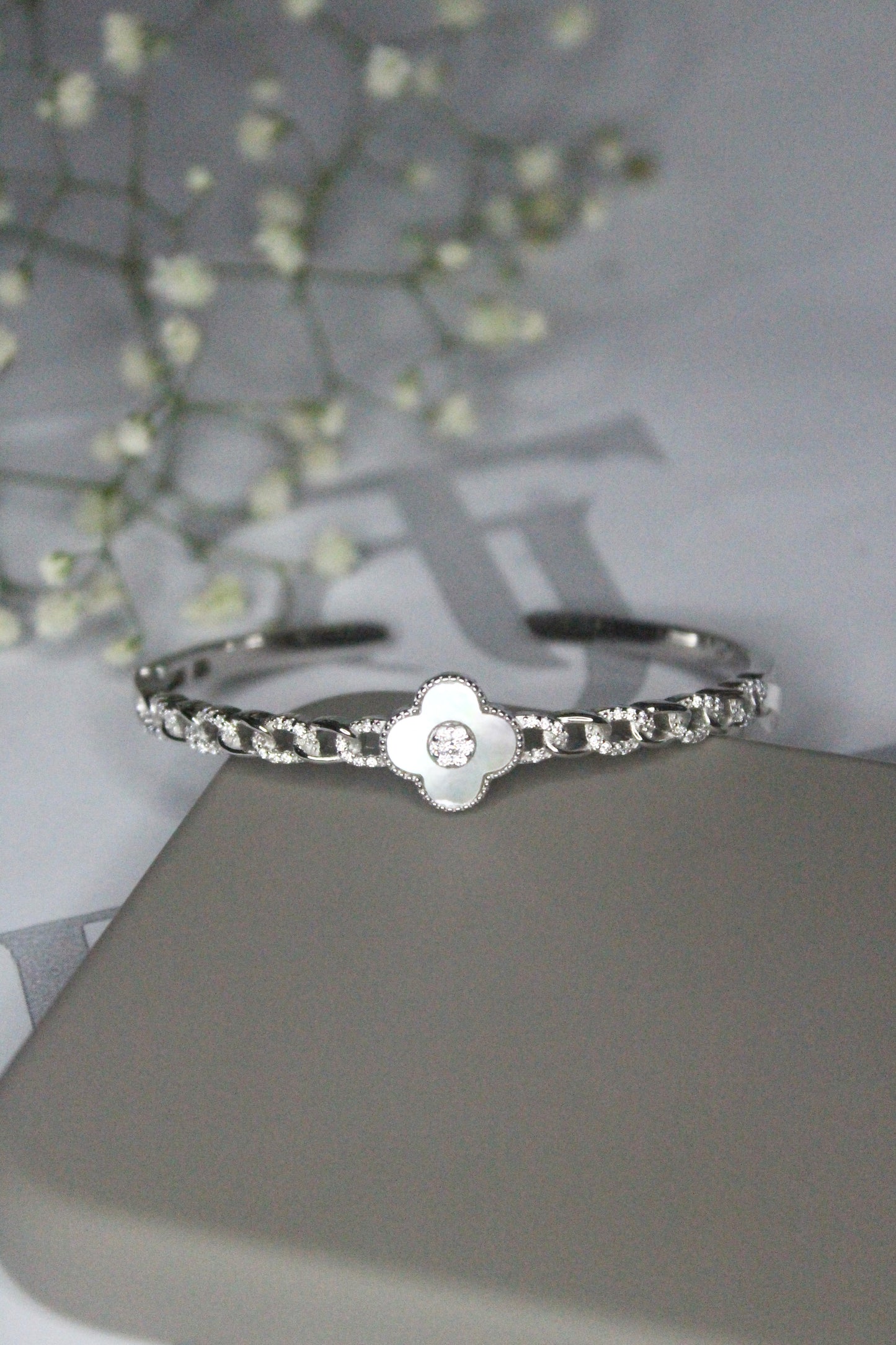 Moonshine Clover Cuff Bracelet