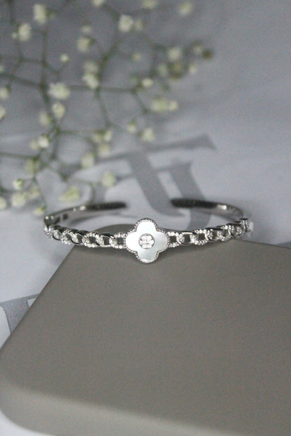 Moonshine Clover Cuff Bracelet