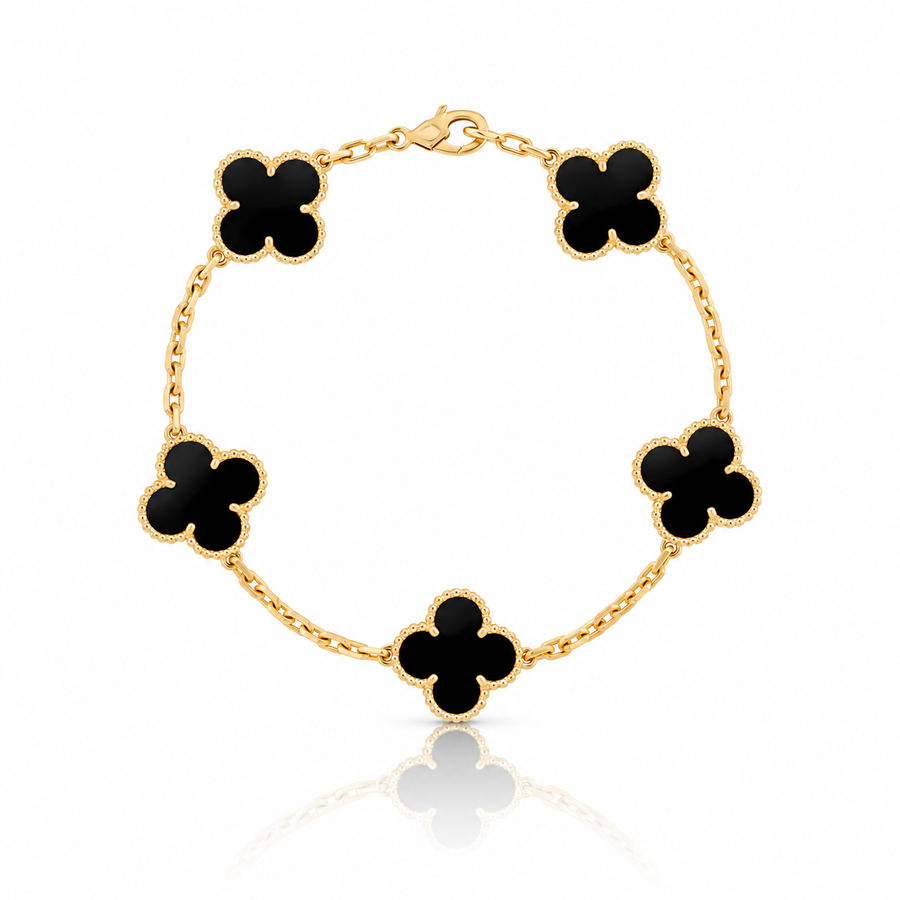 Noir Clover Bracelet – Black