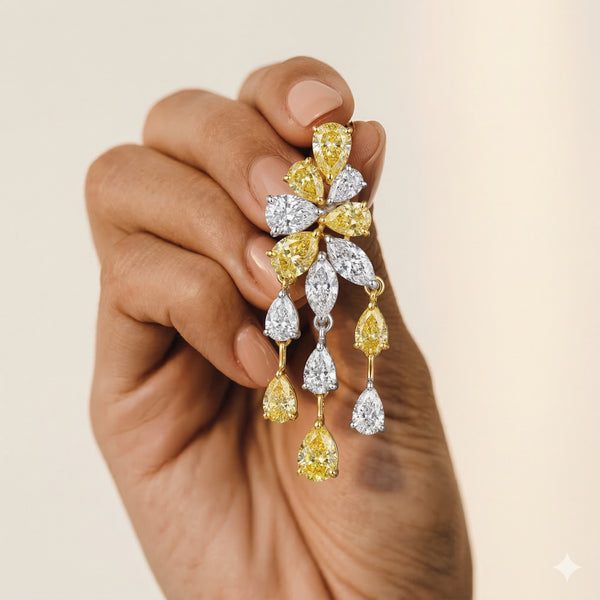 Golden Cascade Earrings