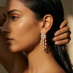 Golden Cascade Earrings