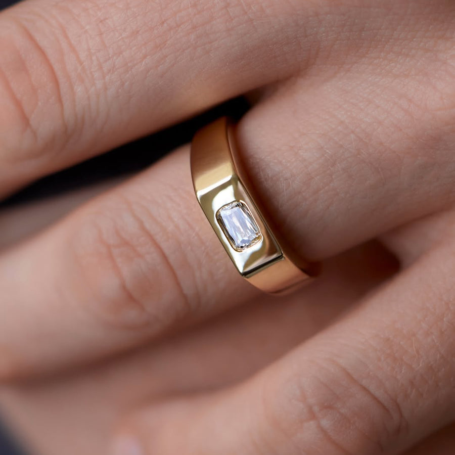 Emerald Band Ring