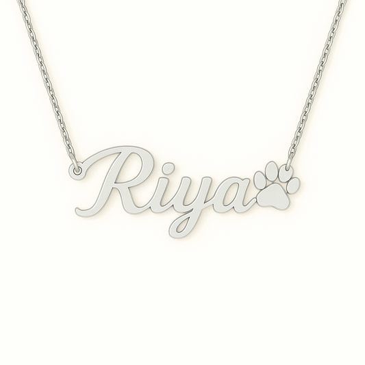 Pawprint Name Pendant