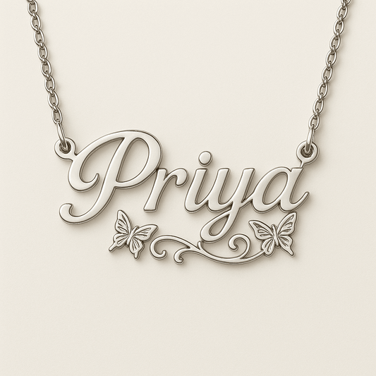 Flourish Name Pendant