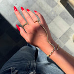 Snake Gold Hand Chain