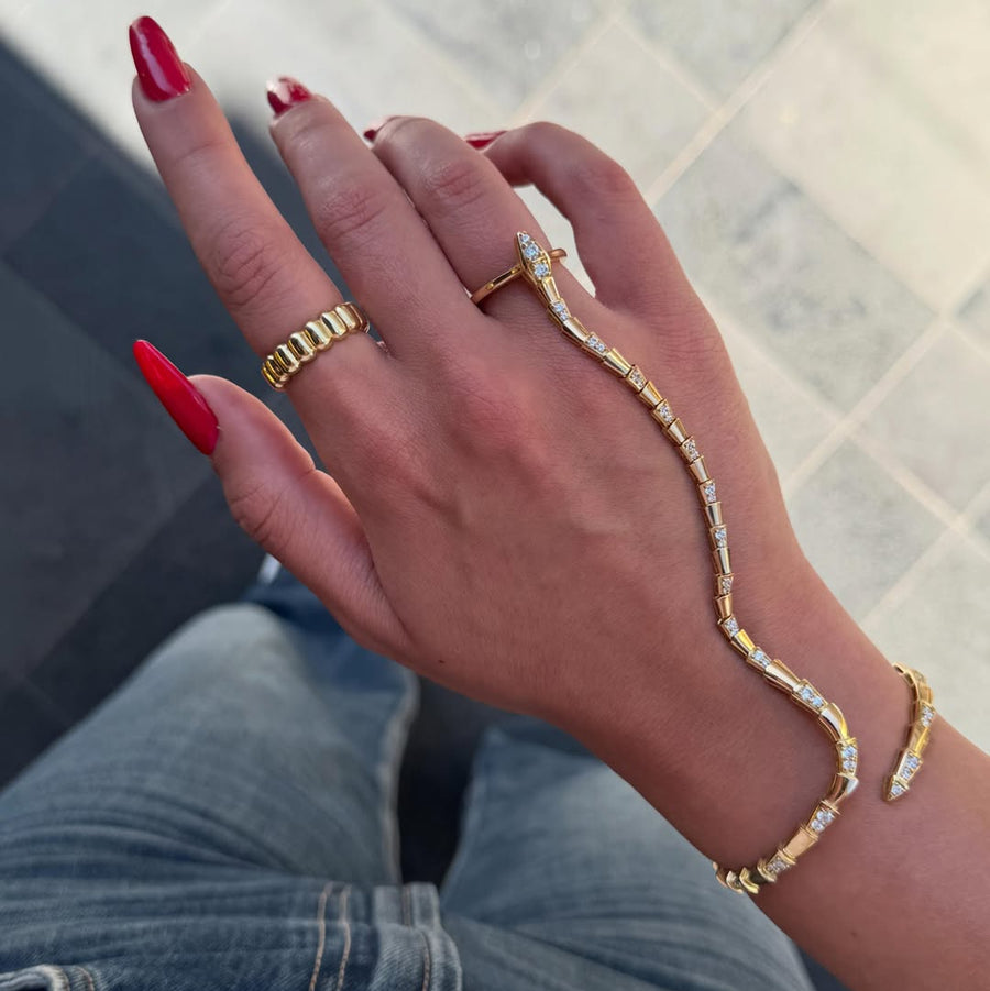 Snake Gold Hand Chain
