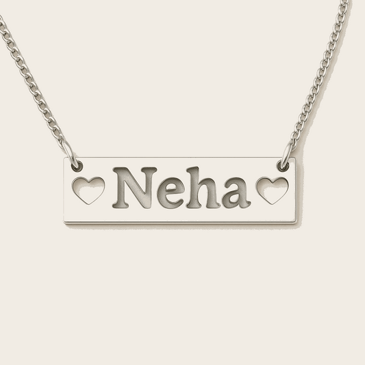 Heartplate Name Pendant