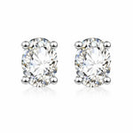 Classic Oval Solitaire Studs