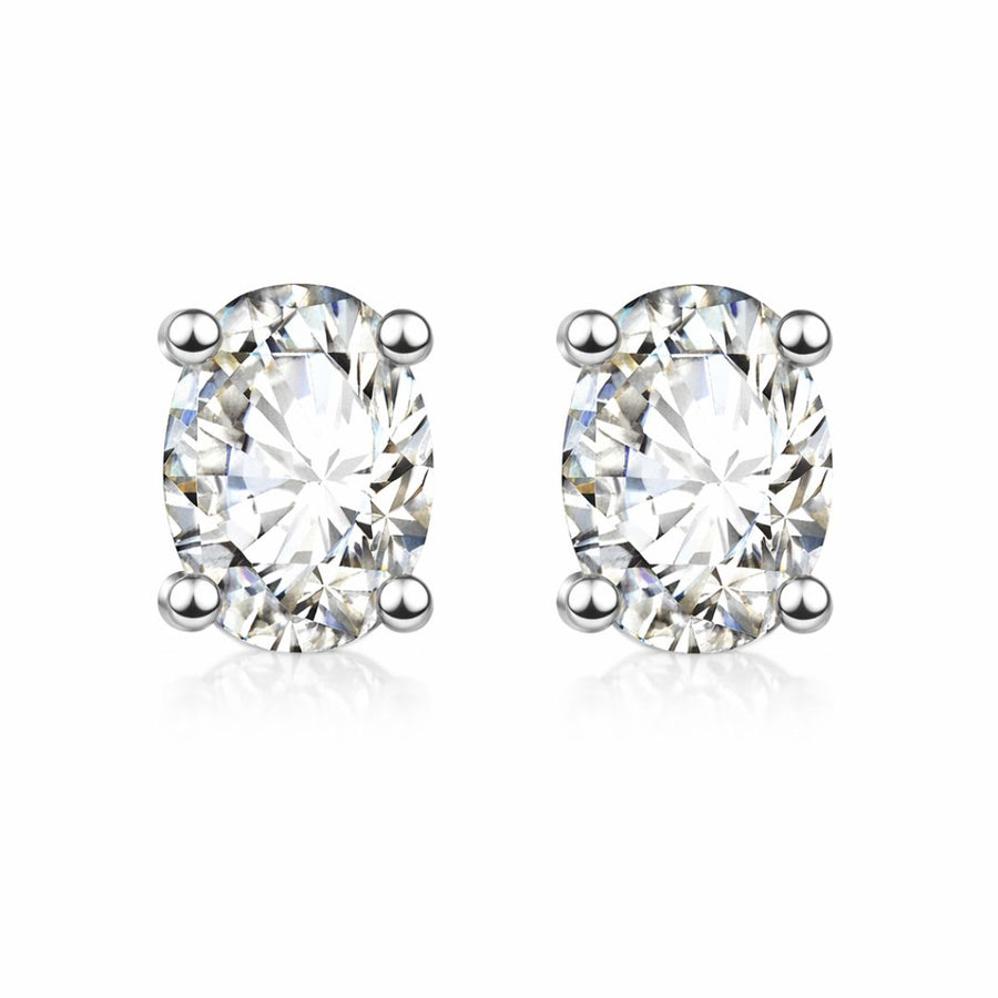 Classic Oval Solitaire Studs