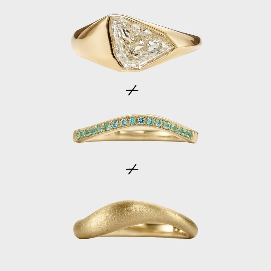 Bezel Dome Stack Ring