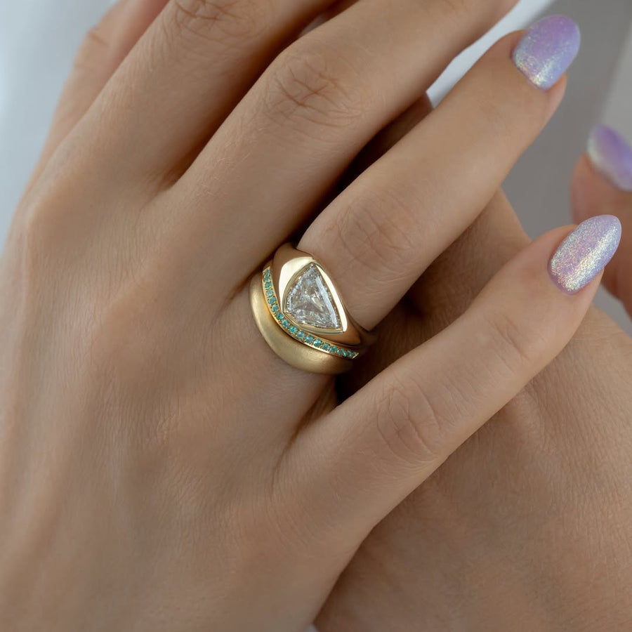 Bezel Dome Stack Ring