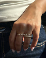 Double Wave Marquise Ring