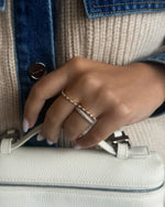Double Wave Marquise Ring