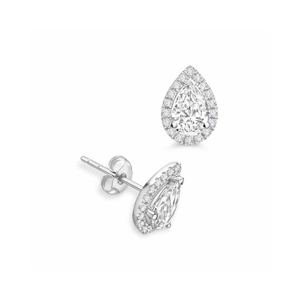 Halo Pear Studs