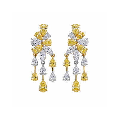 Golden Cascade Earrings