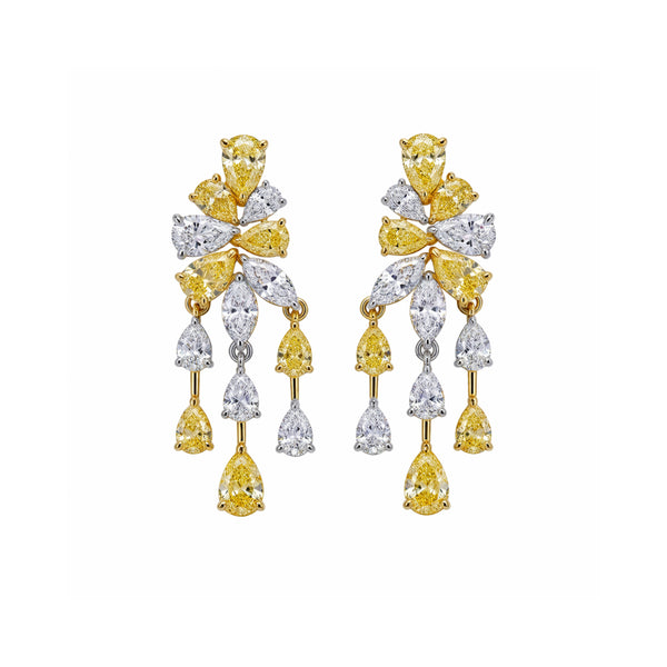 Golden Cascade Earrings