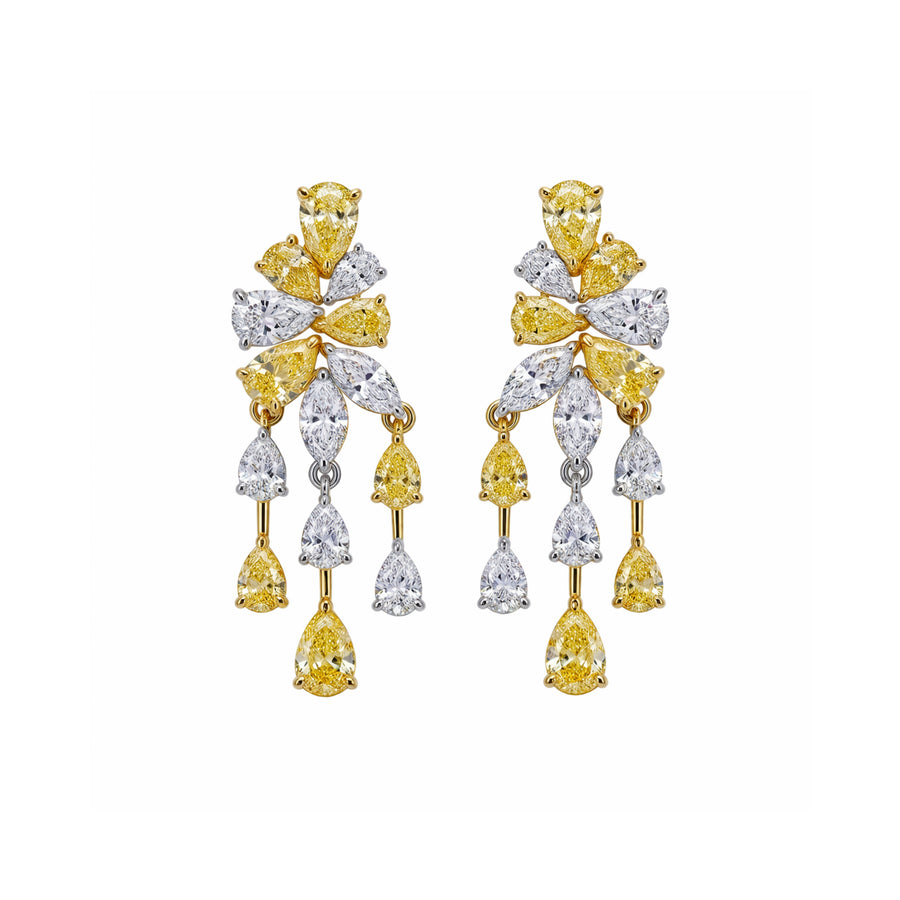 Golden Cascade Earrings