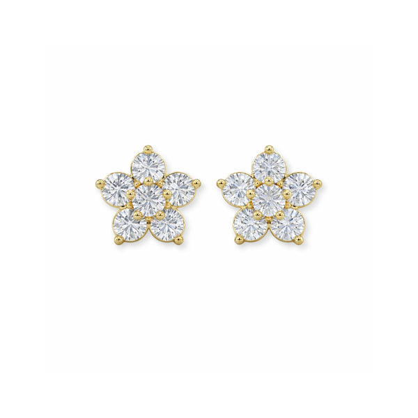 Diamond Daisy Studs