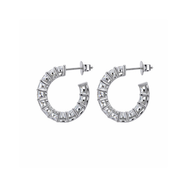 Classic Open Hoops - Sterling Silver Jewellery by Traya Jewels.