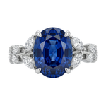 Leaf Vine Gemstone Ring