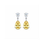 Celeste Pear Drop Silver Dangler