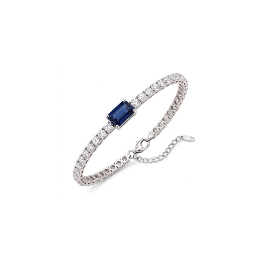 Emerald Centre Stone Tennis Bracelet