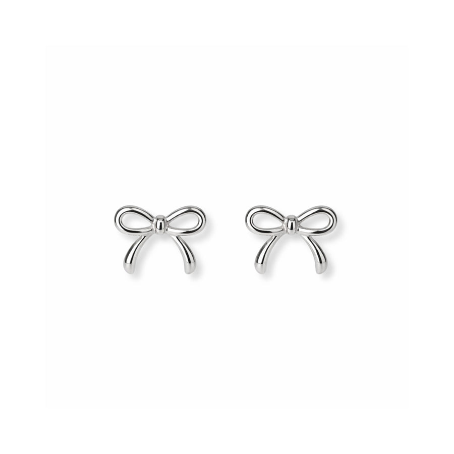 Bow Knot Silver Studs