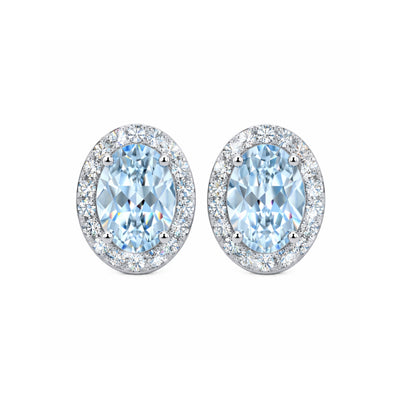 Celeste Aquamarine Studs