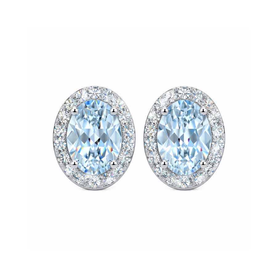 Celeste Aquamarine Studs