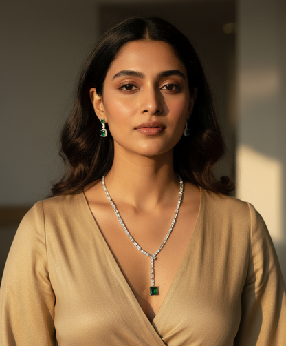 Prism Elegance Necklace & Earrings Set