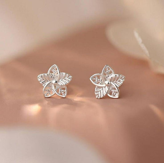 Silver Blossom Studs
