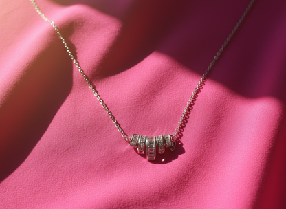 Silver Harmony Multi-Band Necklace