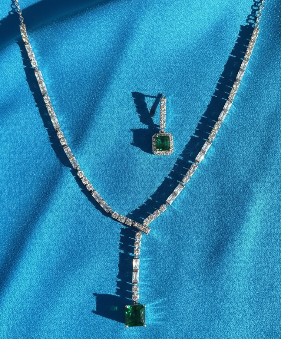 Prism Elegance Necklace & Earrings Set