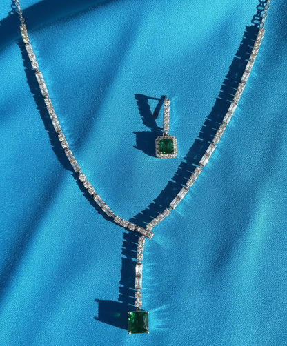 Prism Elegance Necklace & Earrings Set