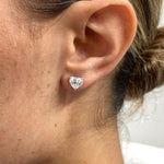 Eternal Heart Solitaire Studs