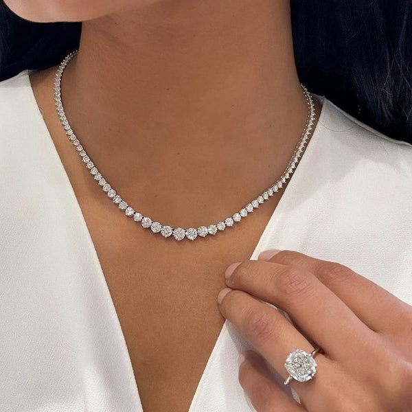 Riviera Diamond Tennis Necklace