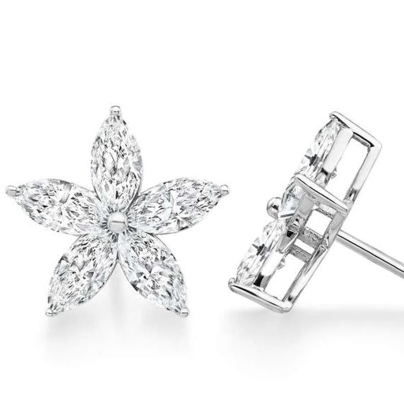 Classic Flower Solitaire Studs