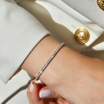 Silver Stretchable Tennis Bracelet