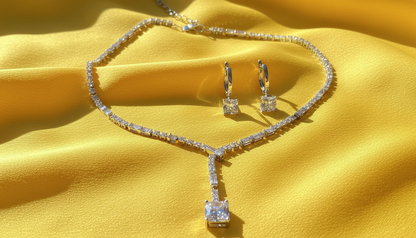 Prism Elegance Necklace & Earrings Set