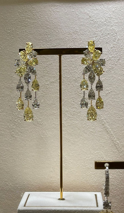 Golden Cascade Earrings