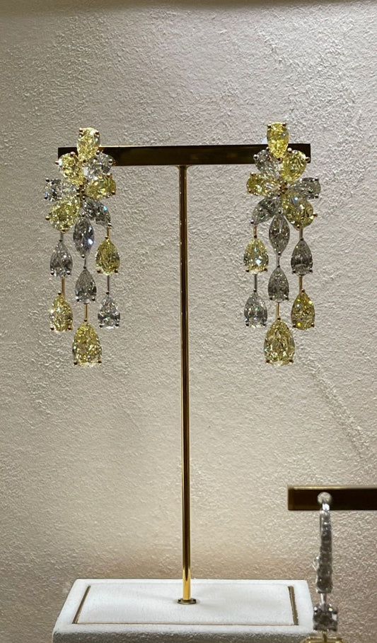 Golden Cascade Earrings