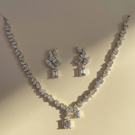 Sterling Vivid Edge Jewelry Set