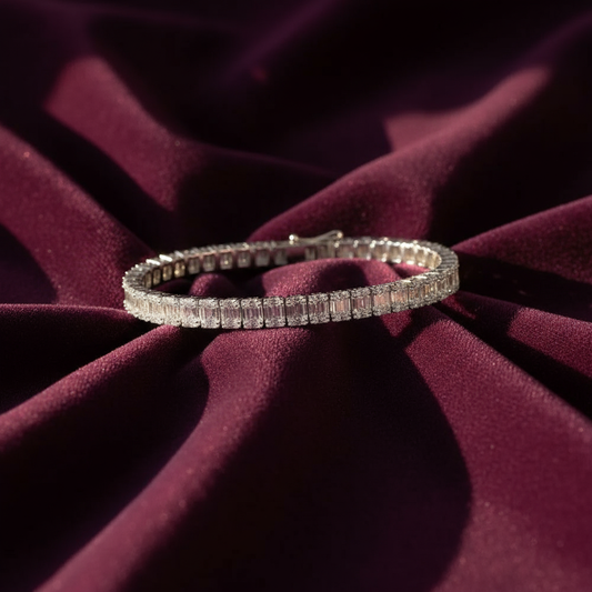 Emerald Cut Tennis Bracelet