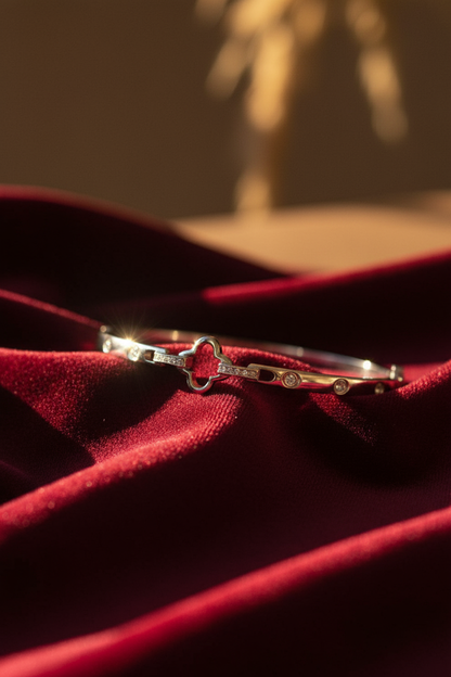 Open Clover Cuff Bracelet