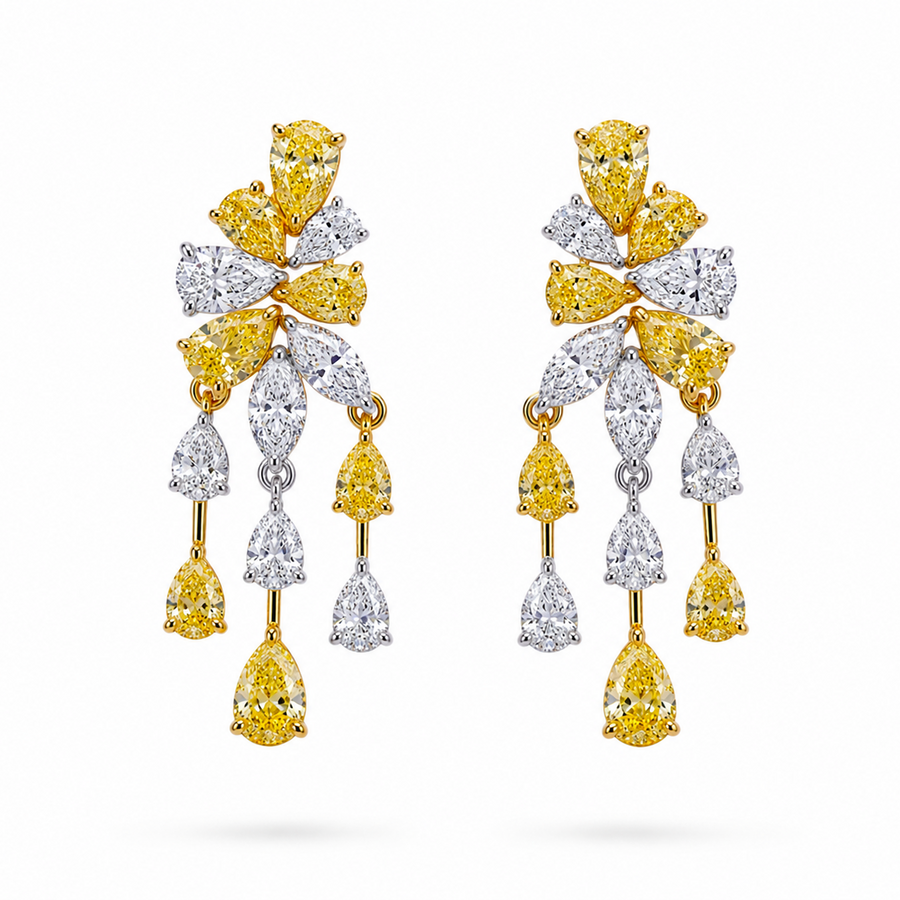Golden Cascade Earrings