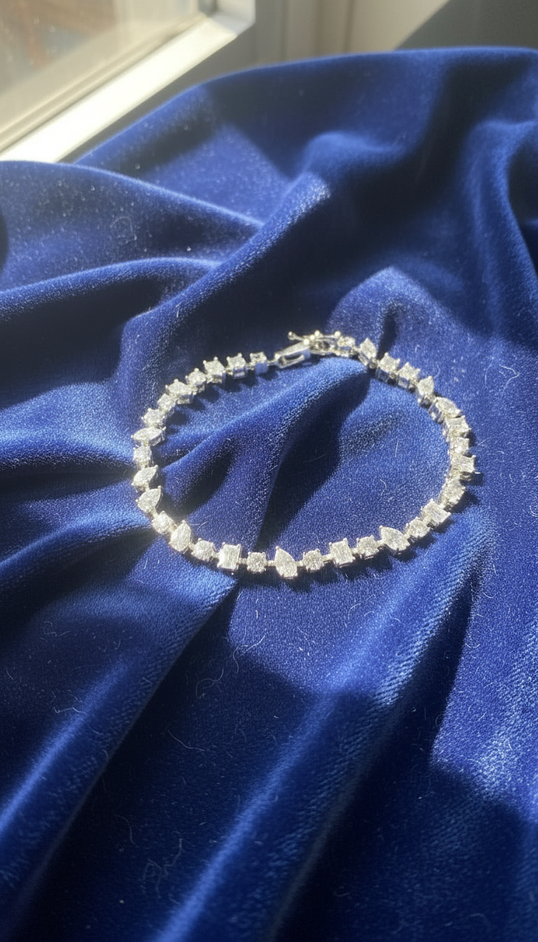 Mixed-Cut Stone Baguette Bracelet