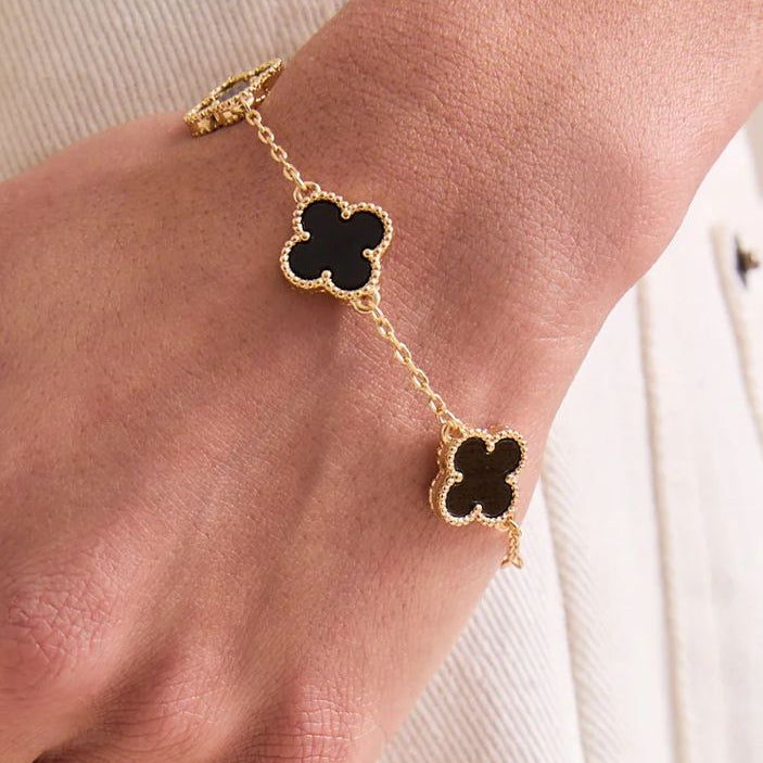 Noir Clover Bracelet – Black