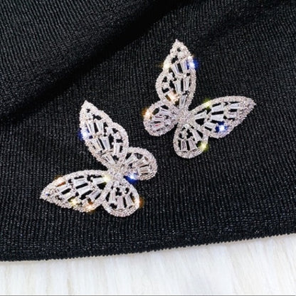 Crystal Butterfly Studs