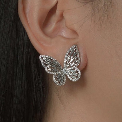 Crystal Butterfly Studs